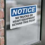 No Trucks Or Heavy Equipment Beyond