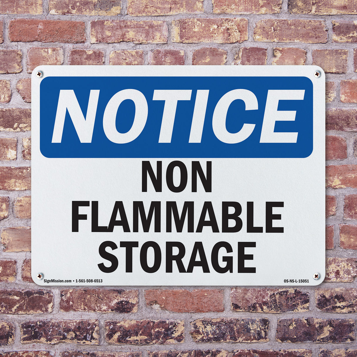 Non Flammable Storage Sign