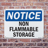 Non Flammable Storage Sign