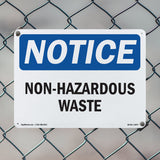 Non-Hazardous Waste Sign