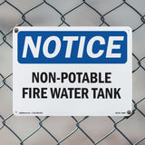Non-Potable Fire Water Tank