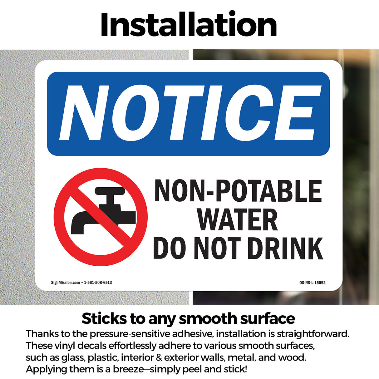 Non-Potable Water Do Not Drink