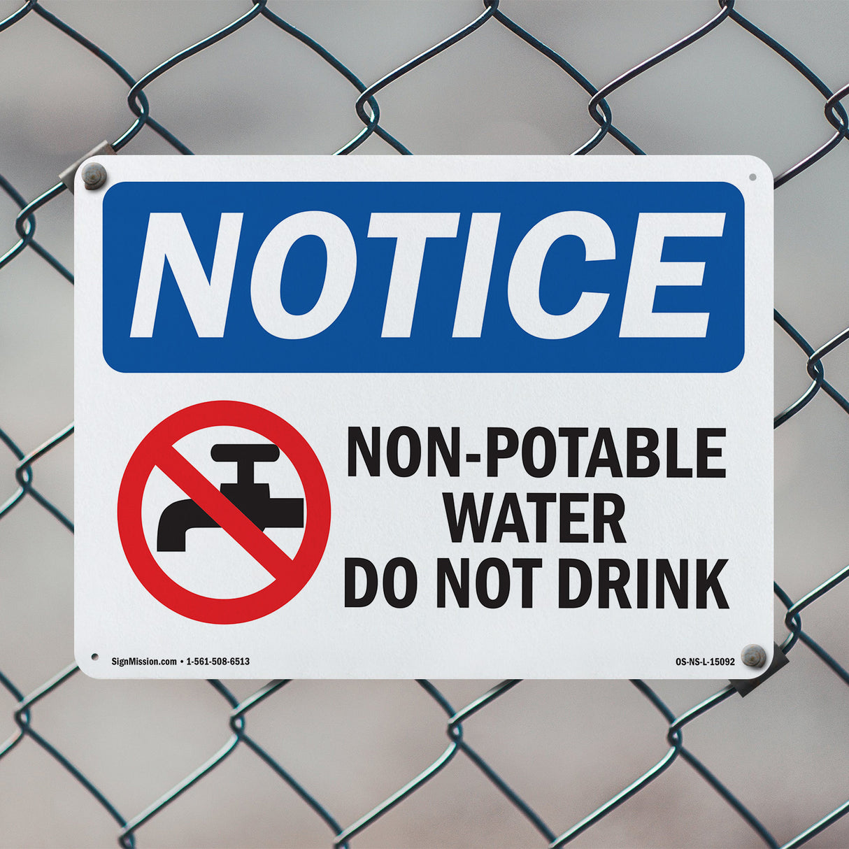Non-Potable Water Do Not Drink