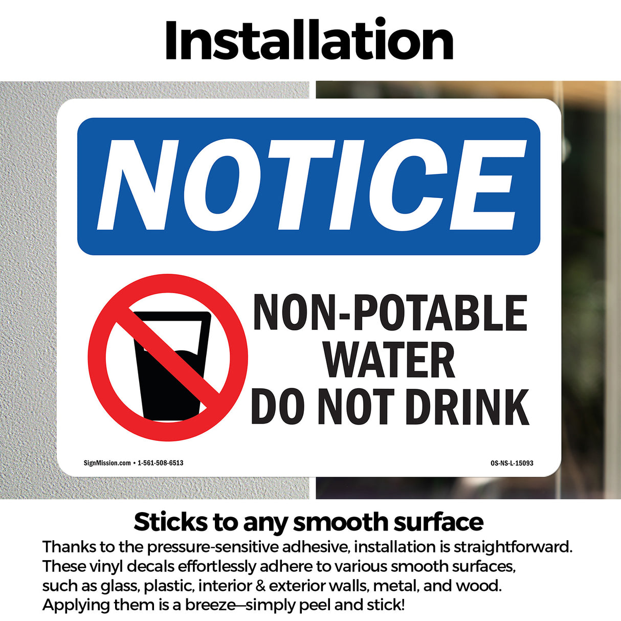 Non-Potable Water Do Not Drink