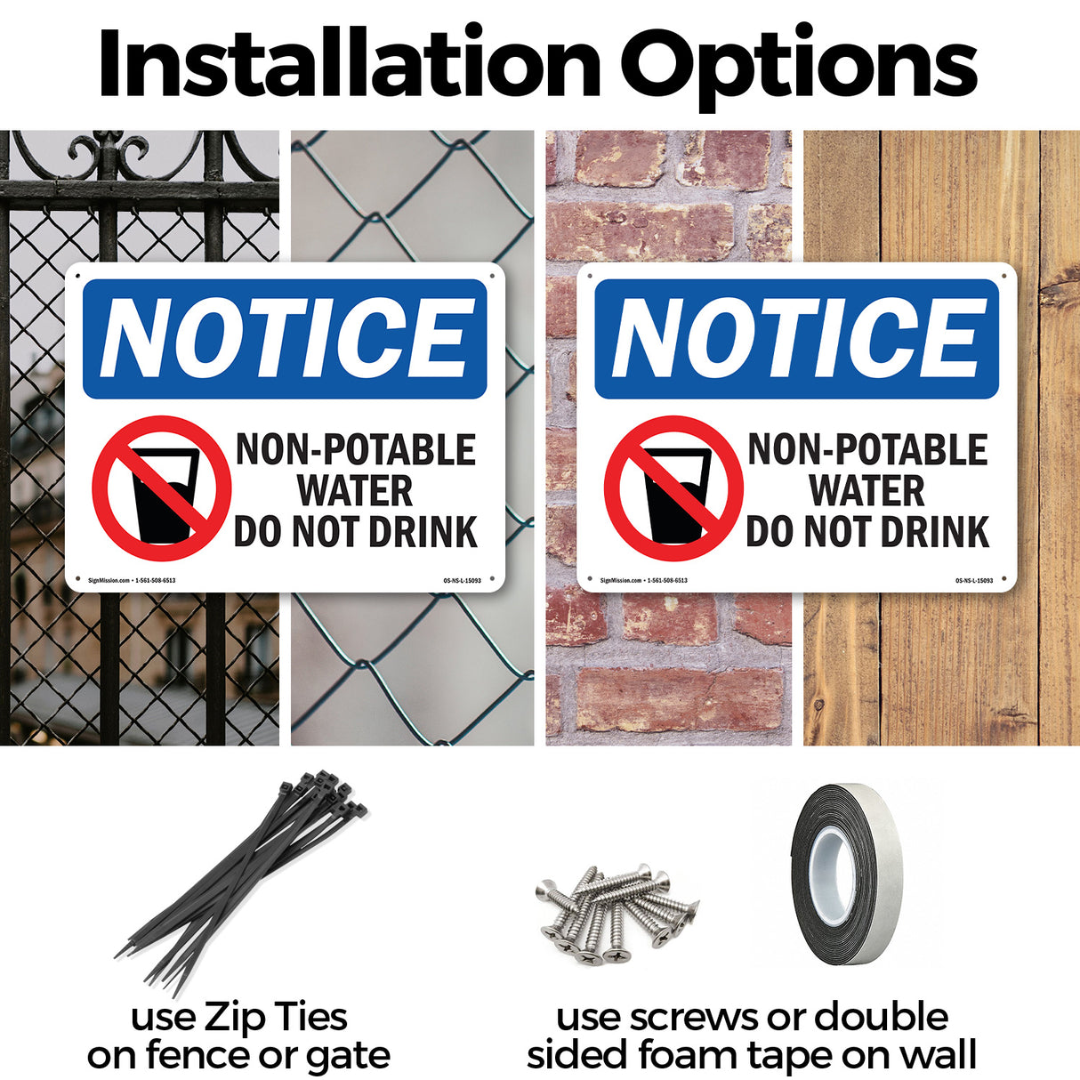 Non-Potable Water Do Not Drink