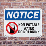 Non-Potable Water Do Not Drink