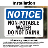 Non-Potable Water Not For Drinking