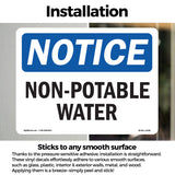 Non-Potable Water Sign