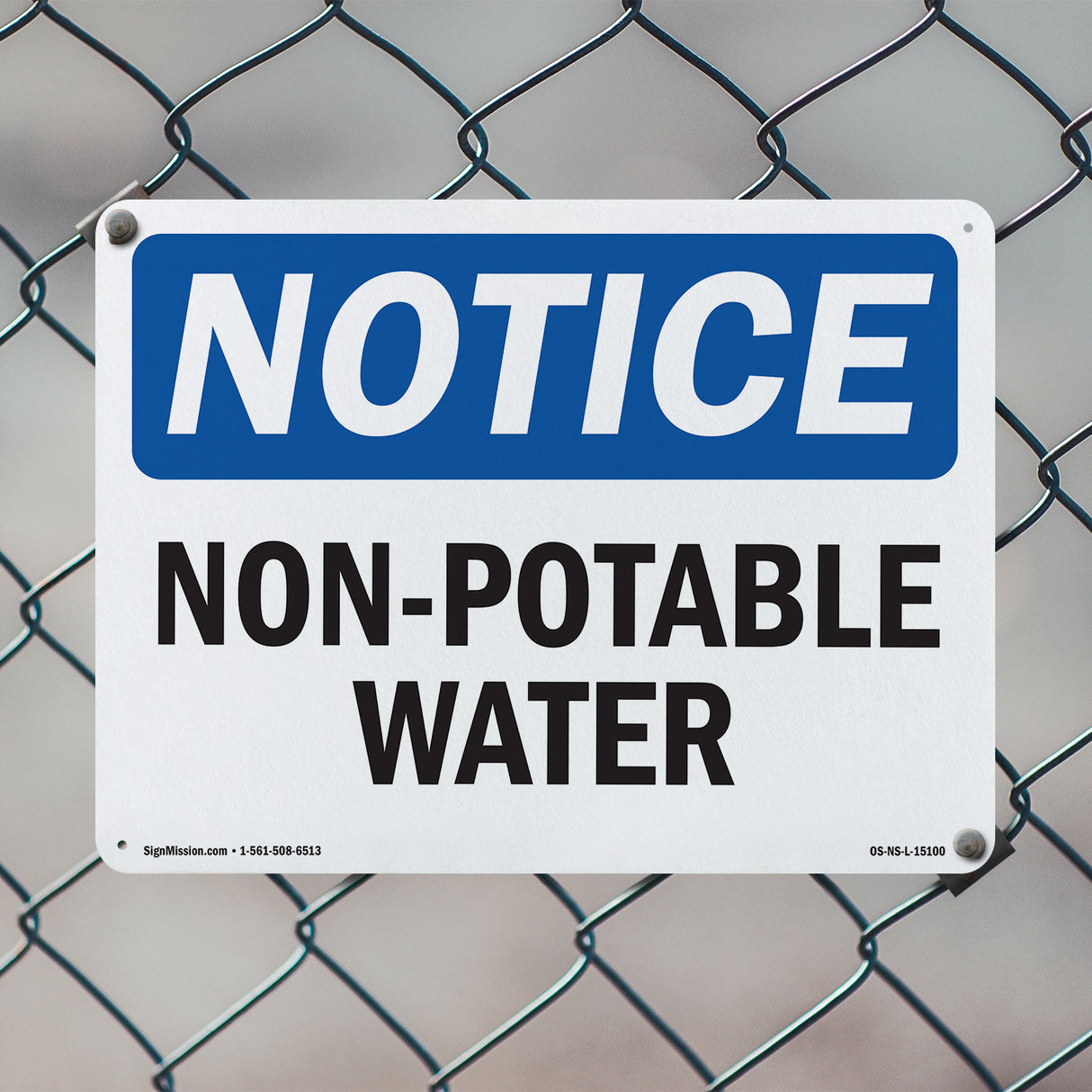 Non-Potable Water Sign