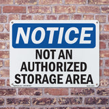 Not An Authorized Storage Area