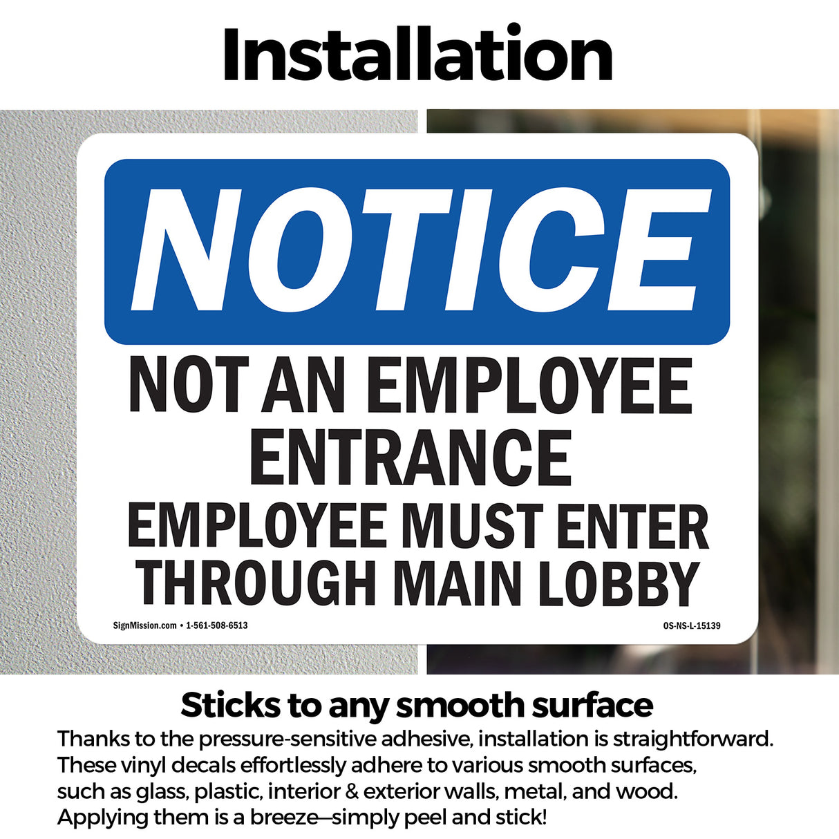 Not An Employee Entrance Employees Must