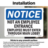 Not An Employee Entrance Employees Must