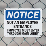 Not An Employee Entrance Employees Must