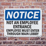 Not An Employee Entrance Employees Must