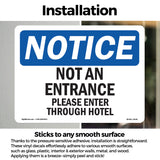 Not An Entrance Please Enter Through Hotel