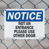 Not An Entrance Please Use Other Door