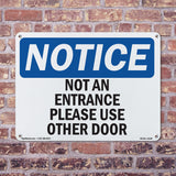 Not An Entrance Please Use Other Door
