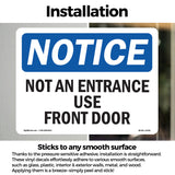 Not An Entrance Use Front Door