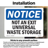 Not An Exit Universal Waste Storage