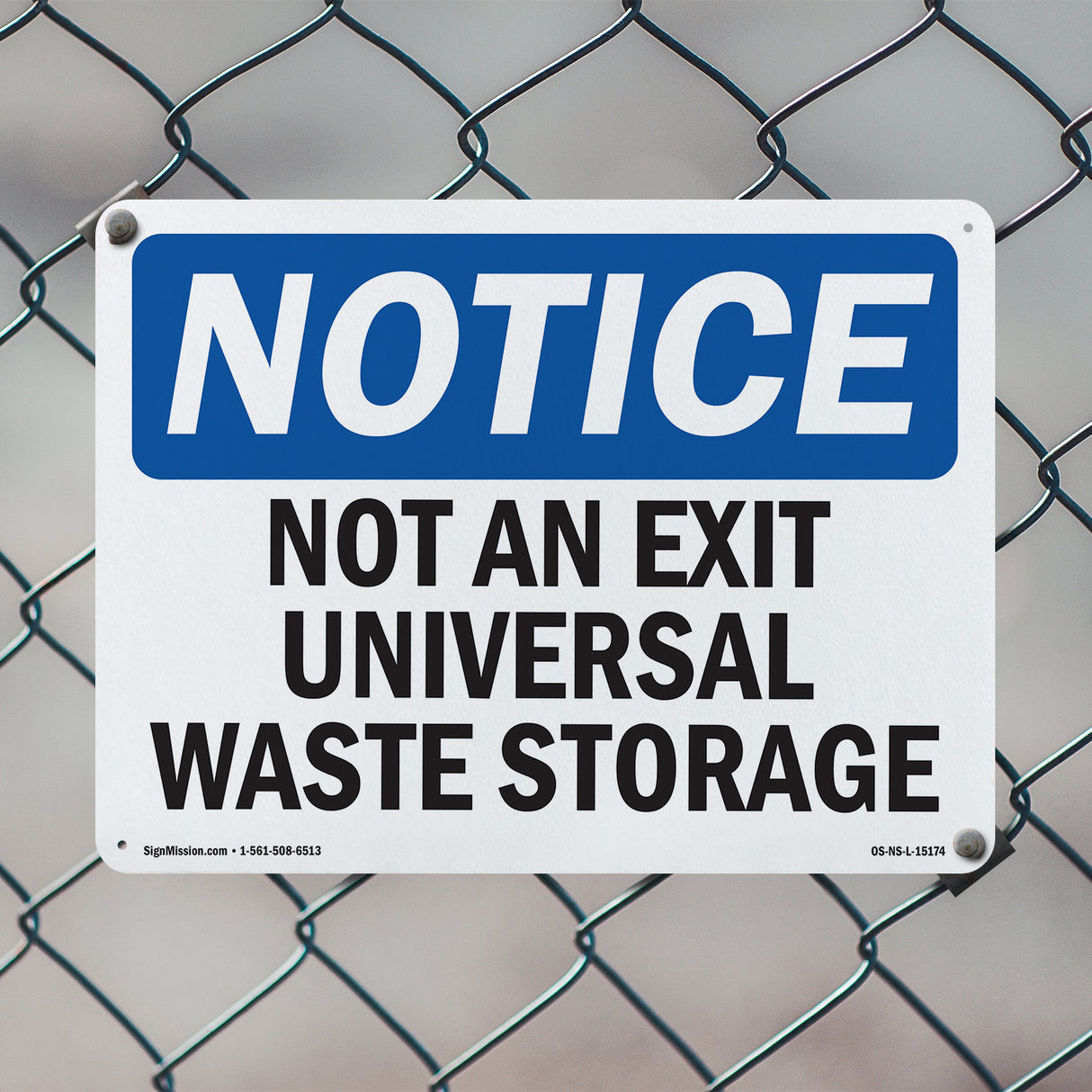 Not An Exit Universal Waste Storage