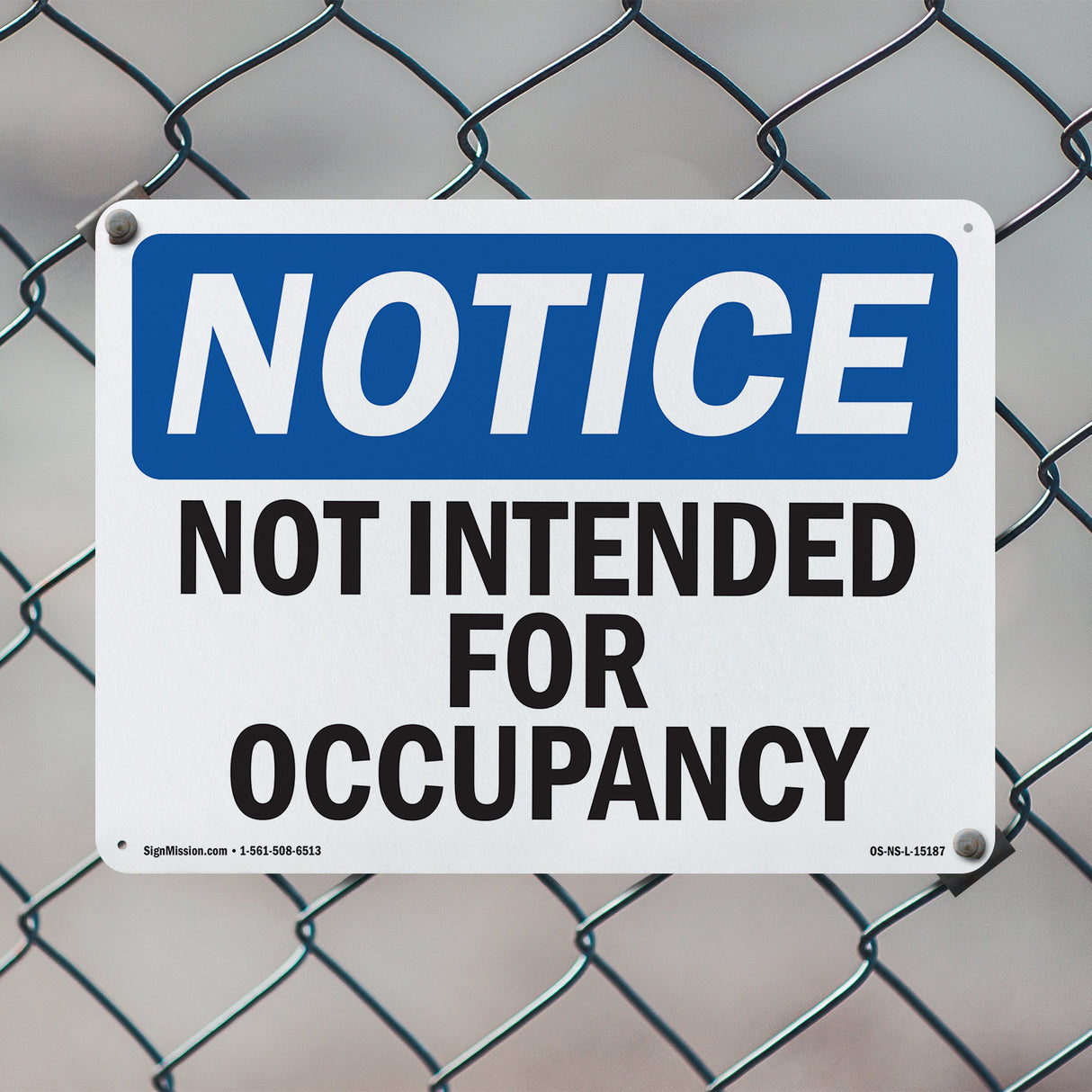 Not Intended For Occupancy