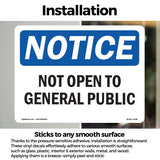 Not Open To General Public
