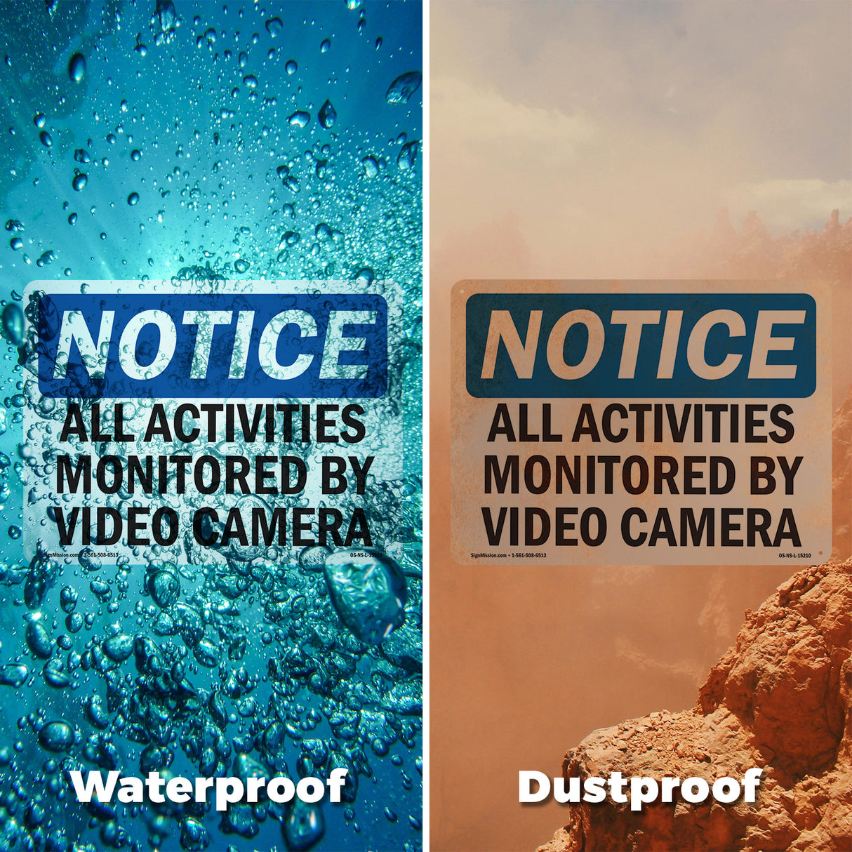 NOTICE All Activities Monitored By Video Camera
