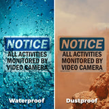 NOTICE All Activities Monitored By Video Camera