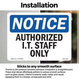 NOTICE Authorized I.T. Staff Only