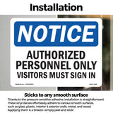 NOTICE Authorized Personnel Only Visitors