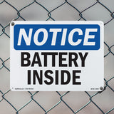 NOTICE Battery Inside