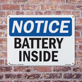 NOTICE Battery Inside