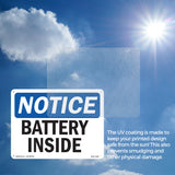 NOTICE Battery Inside