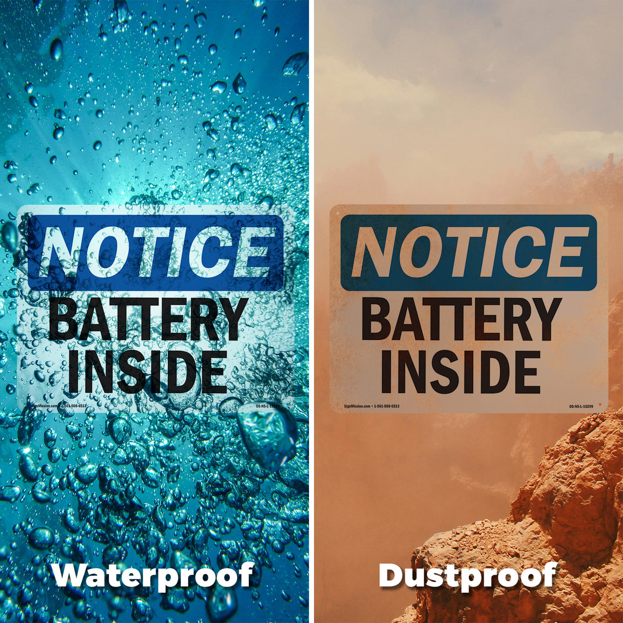 NOTICE Battery Inside