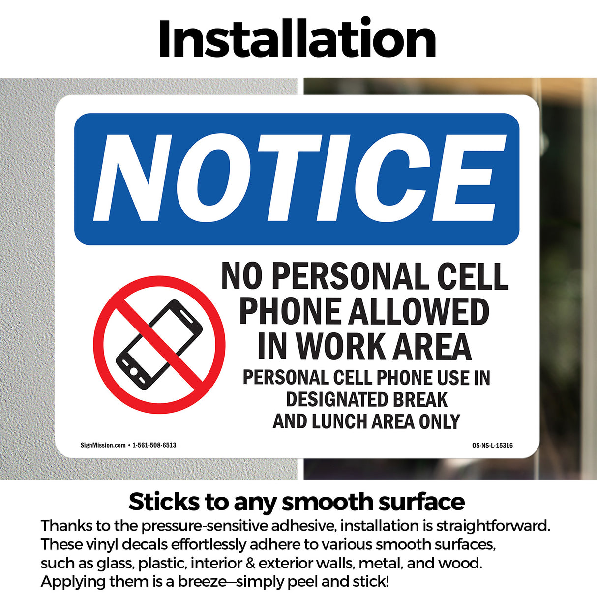 No Personal Cell Phones