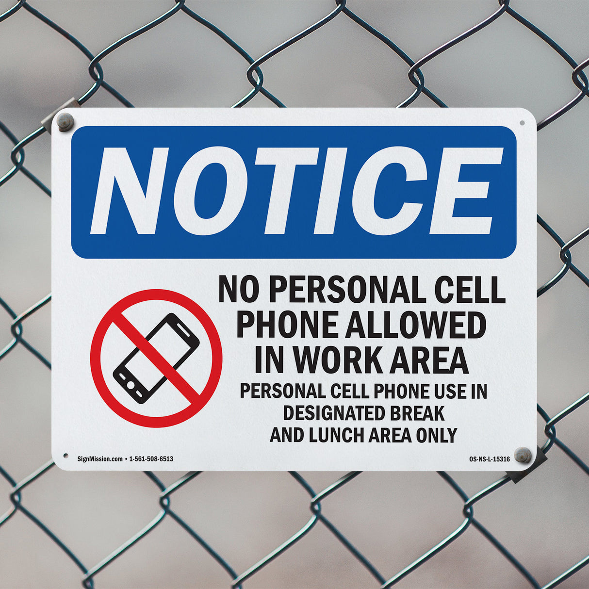 No Personal Cell Phones