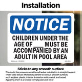 NOTICE Children Must Be Accompanied By An Adult