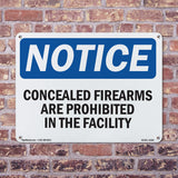 NOTICE Concealed Firearms Are Prohibited