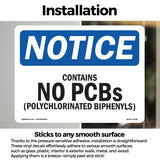 NOTICE Contains No PCBs Polychlorinated Biphenyls