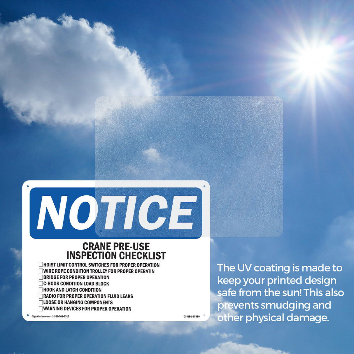 NOTICE Crane Pre-Use Inspection Checklist