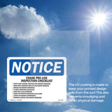 NOTICE Crane Pre-Use Inspection Checklist