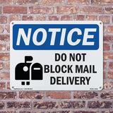 NOTICE Do Not Block Mail Delivery