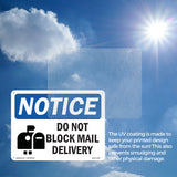 NOTICE Do Not Block Mail Delivery