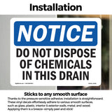 NOTICE Do Not Dispose Of Chemicals In Drain