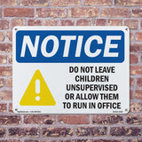 NOTICE Do Not Leave Children