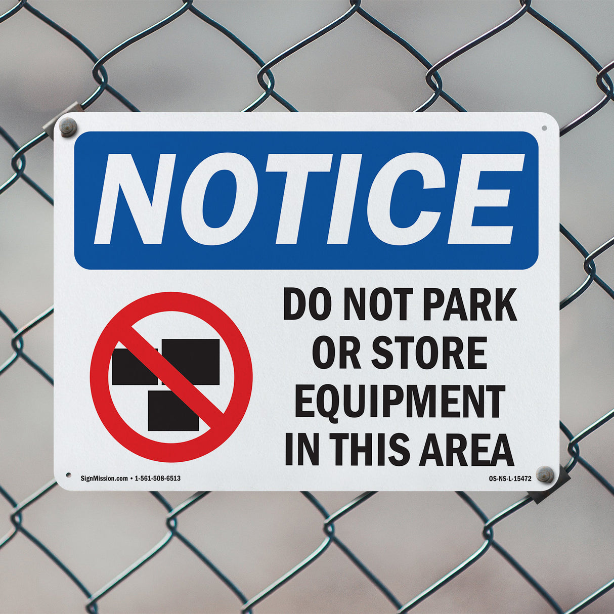 NOTICE Do Not Park Or Store