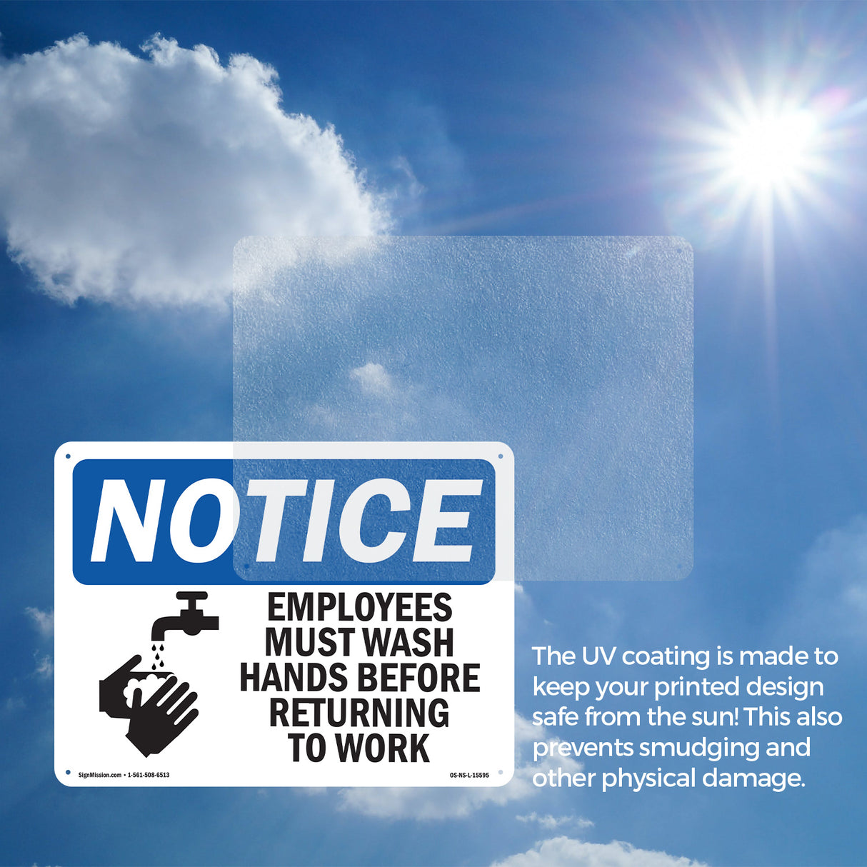 NOTICE Employees Must Wash Hands Before Work