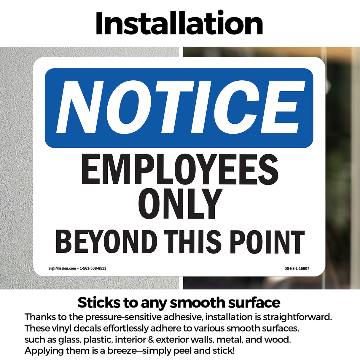 NOTICE Employees Only Beyond This Point