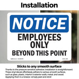 NOTICE Employees Only Beyond This Point