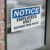 NOTICE Employees Only Beyond This Point